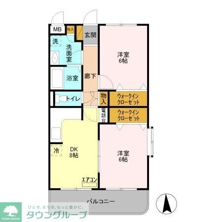 グレースコート法典の物件間取画像