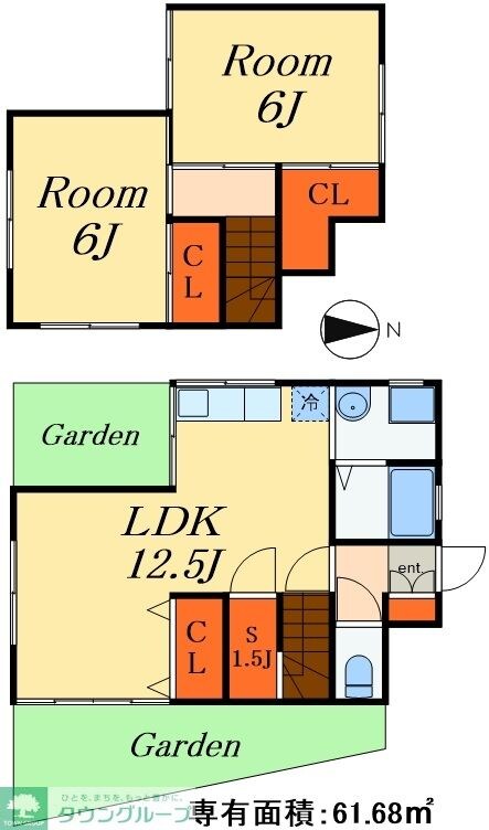 芝山5丁目戸建の物件間取画像