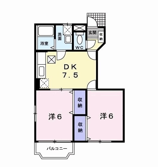 クイーンパレスの物件間取画像