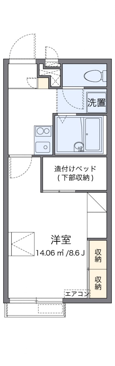 レオパレスＵ＆Ｉの物件間取画像