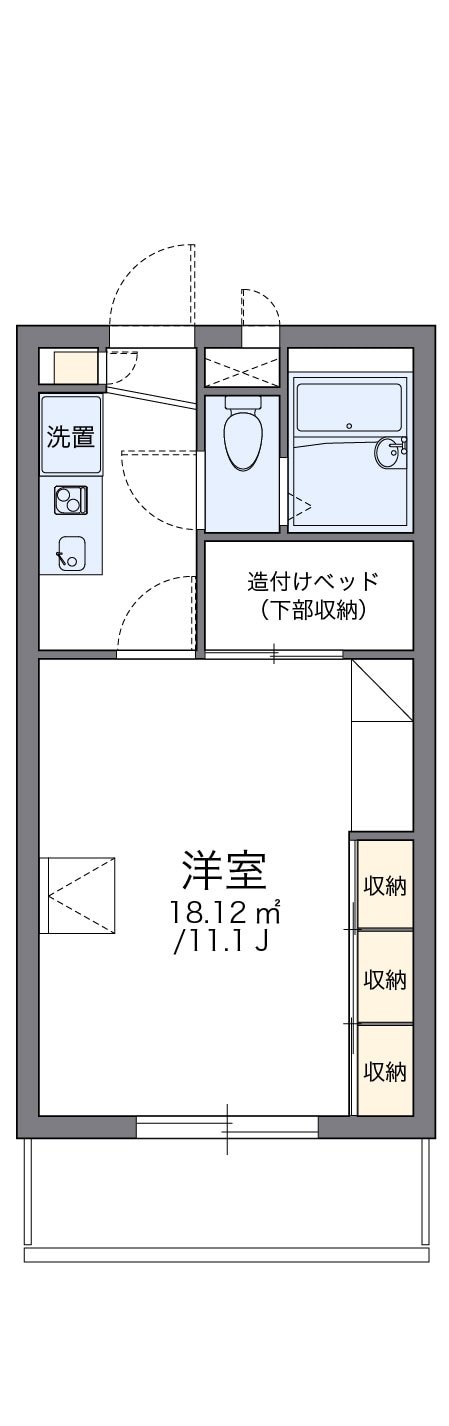 レオパレスリベェールの物件間取画像