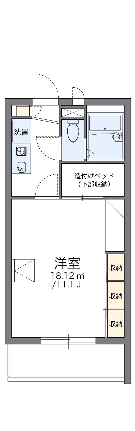 レオパレス蘇我加藤の物件間取画像