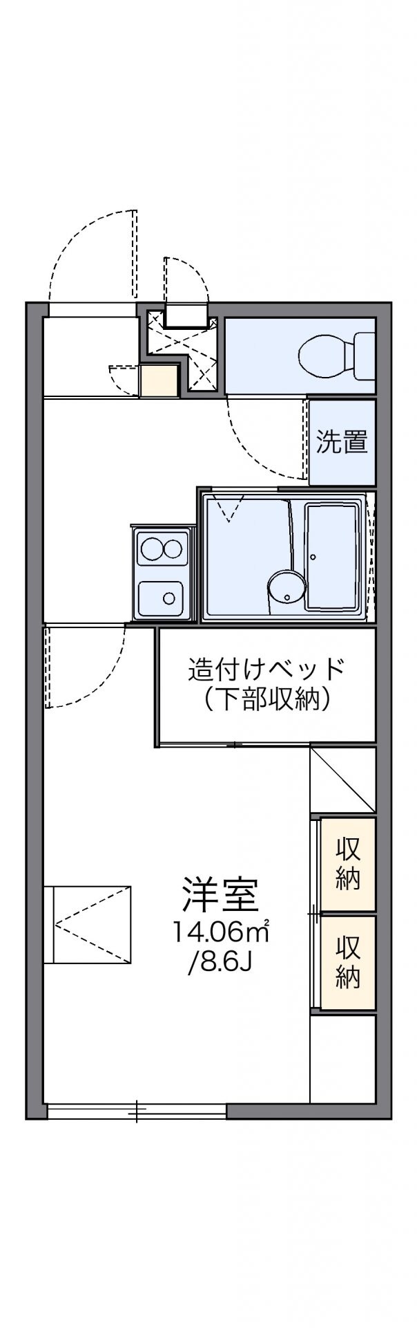 レオパレスアル・アッワルの物件間取画像