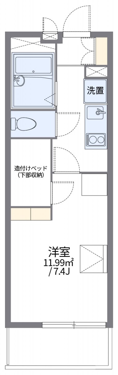 レオパレスフリーダムベッセルIVの物件間取画像