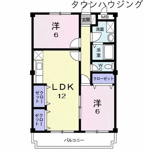 ガーデンプレイスIの物件間取画像