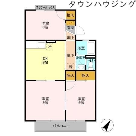 サンフェストの物件間取画像