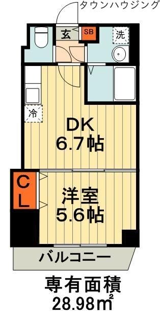 ＭａｙＡｚｕｒｌ登戸（メイアジュールノブト）の物件間取画像