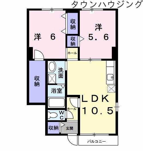 アヴニールIIIの物件間取画像