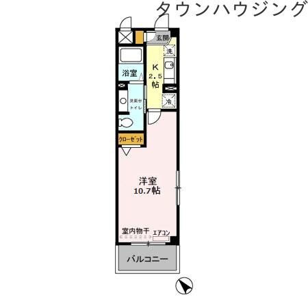 モントワール長浦の物件間取画像