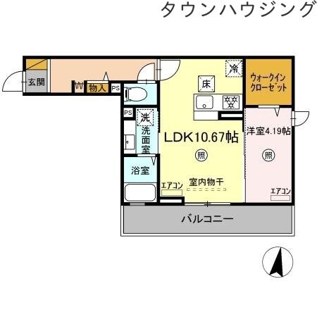 D-room畑沢Bの物件間取画像