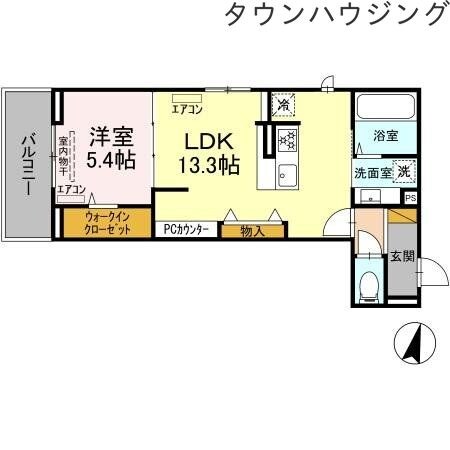 D-ROOM穴川IIIの物件間取画像