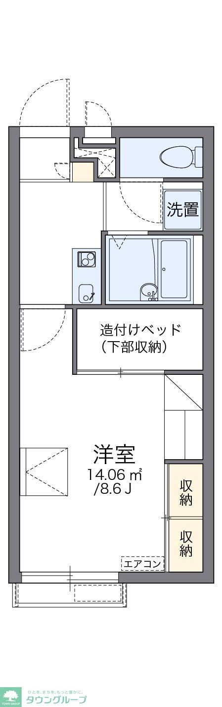 レオパレスサンサーラの物件間取画像