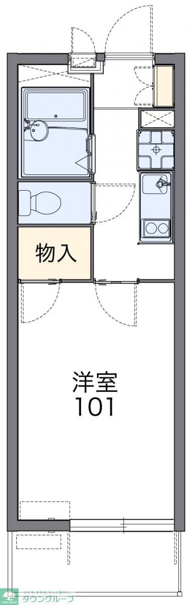 レオパレスフジニューコートの物件間取画像