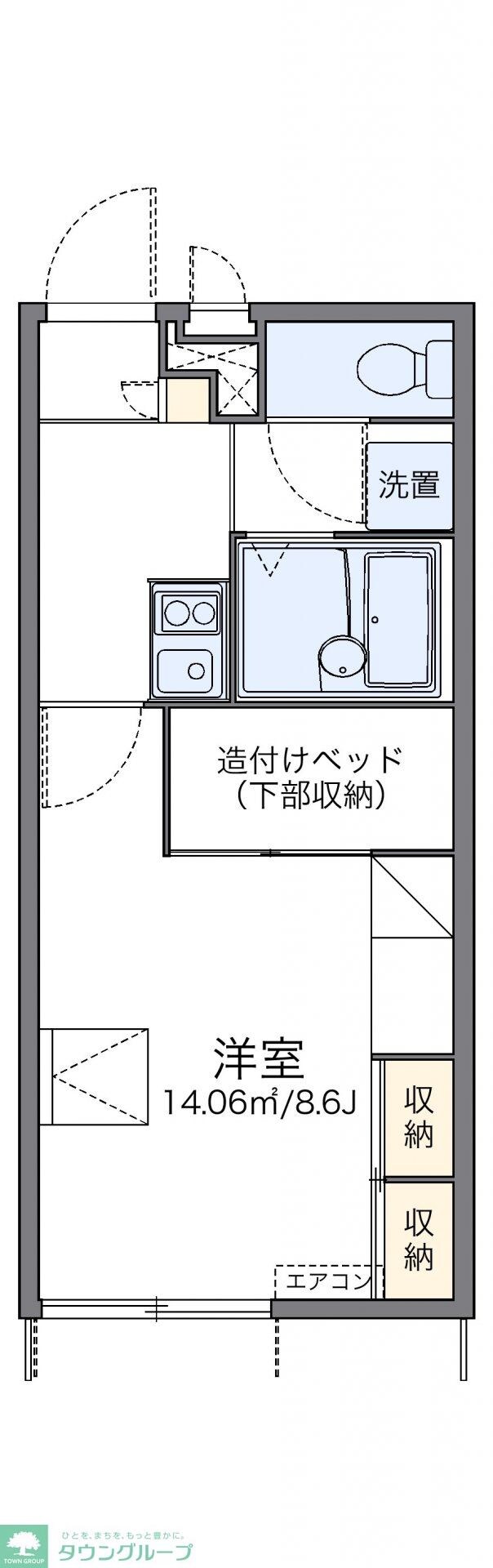 レオパレス宮ノ前２号棟の物件間取画像