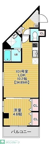 サザンクロス東千葉の物件間取画像