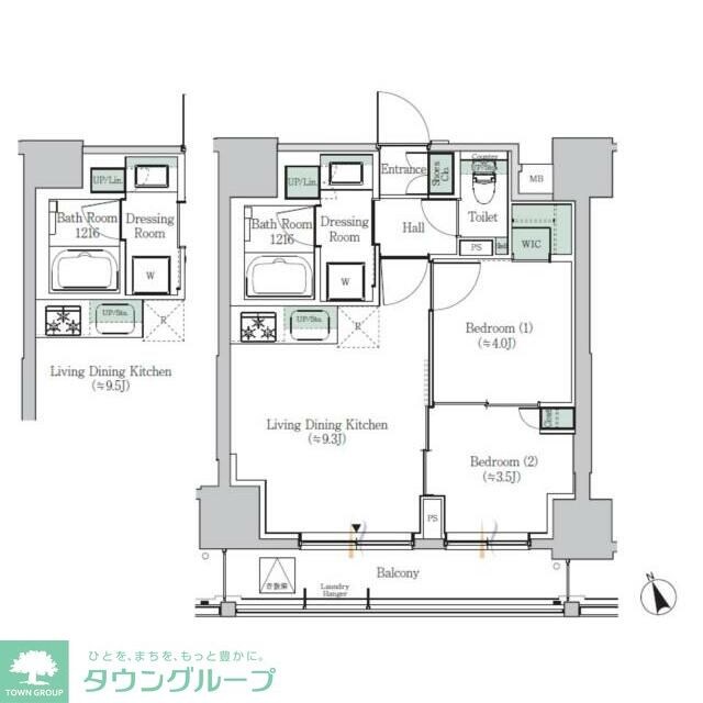 ONE ROOF RESIDENCE ASAKUSABASHIの物件間取画像