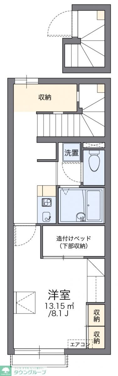 レオパレスクレール光優Iの物件間取画像