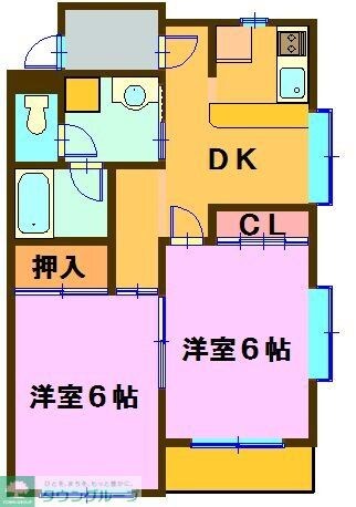 ヴィラウィスタリアの物件間取画像