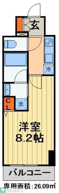 Royjent Parks千葉中央（ロイジェントパークス）の物件間取画像