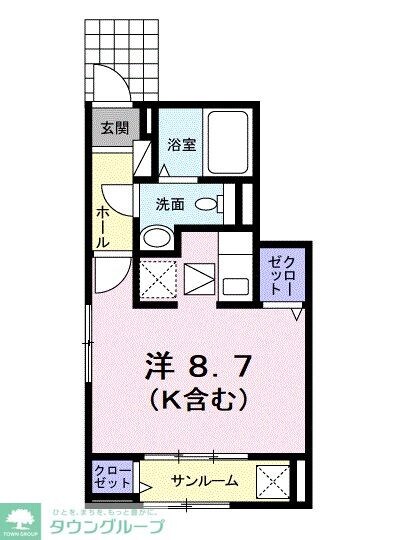 ロジュマン　新小平の物件間取画像