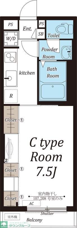 リブリ・上福岡IIの物件間取画像