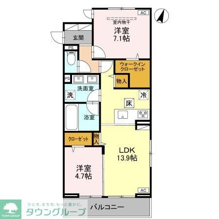 Koaひばりヶ丘の物件間取画像