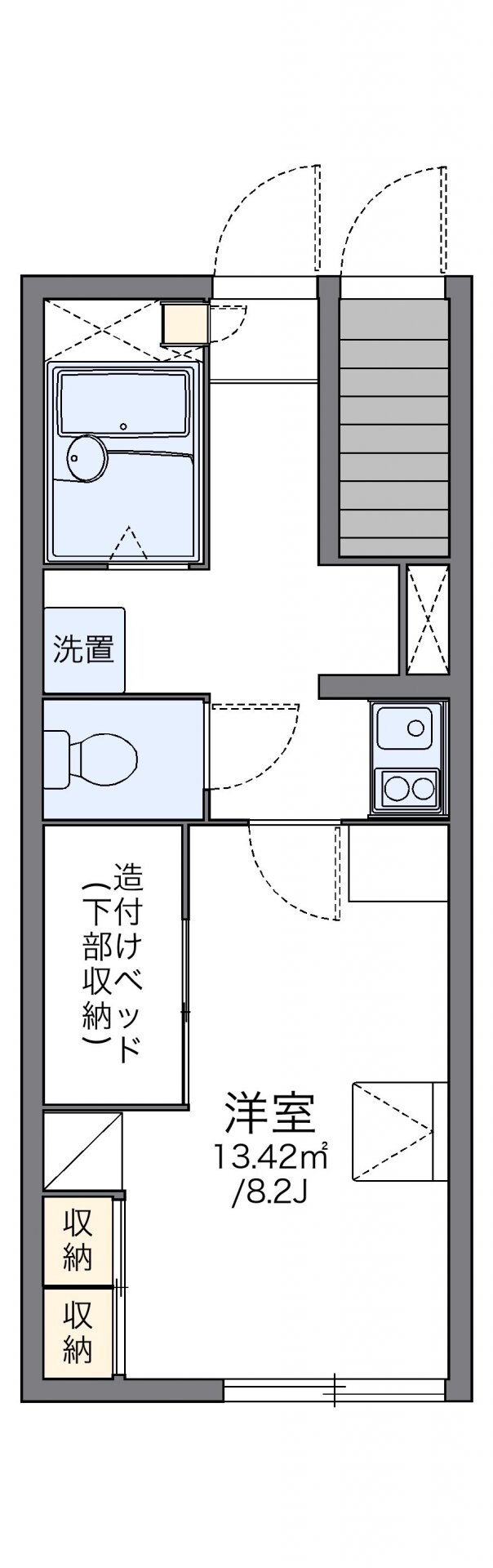 レオパレスＬｕｍｉｅｒｅ元町の物件間取画像