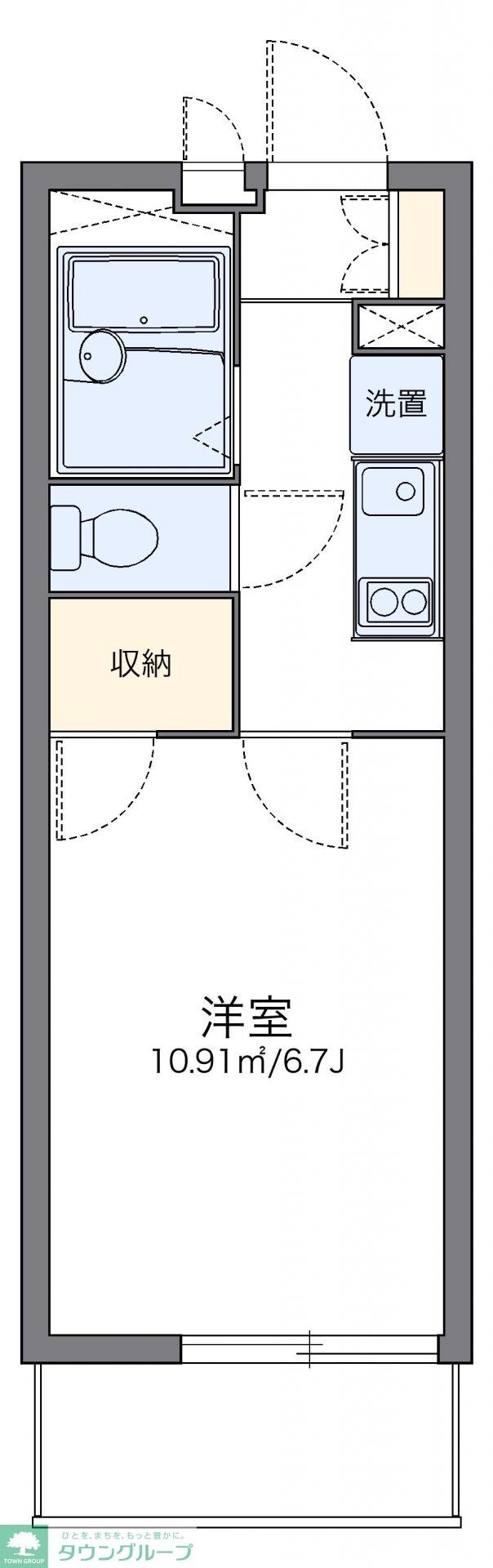 レオパレスゼルコヴァの物件間取画像