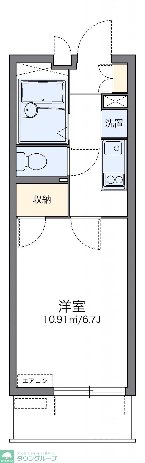 レオパレスクオラの物件間取画像