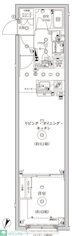 グローリオシェルト池袋IIの物件間取画像