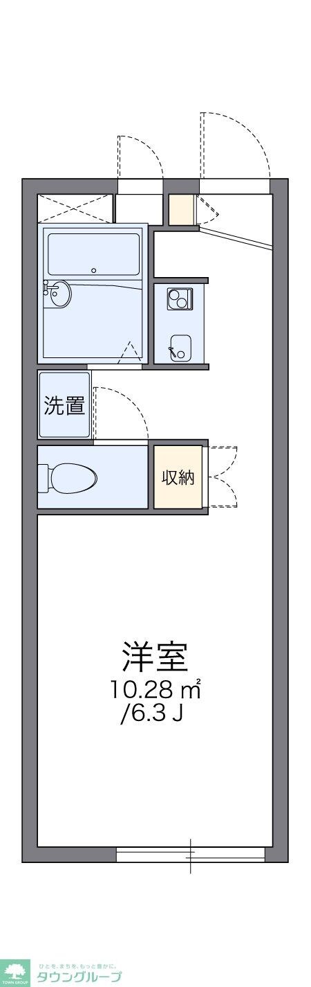 レオパレス下新倉Ｂの物件間取画像