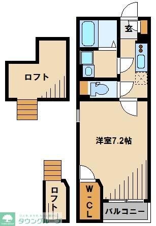 レオネクストＤ２　ａ１の物件間取画像
