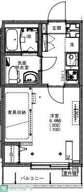 KEIAI RESIDENCE 西所沢の物件間取画像
