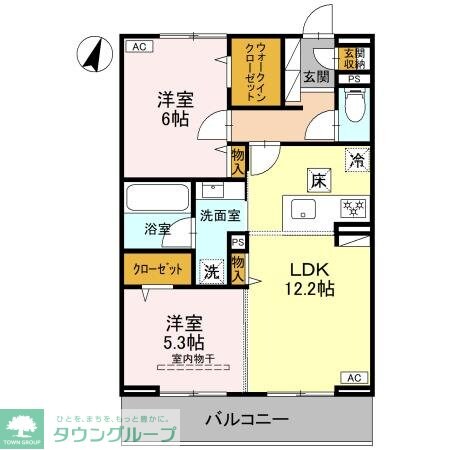 Koaひばりヶ丘の物件間取画像