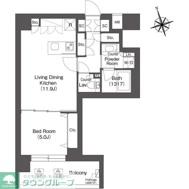 ルーウェ東大泉の物件間取画像