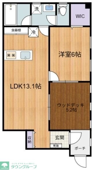 エコリビングステージ上北台　北棟の物件間取画像