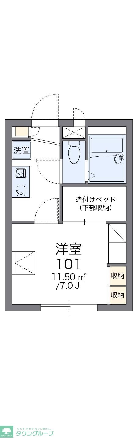レオパレスＣｏｓｍｏの物件間取画像