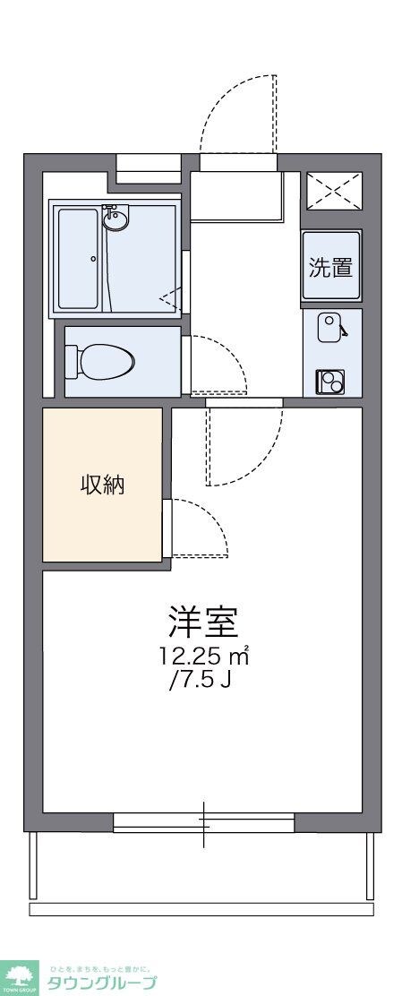 レオパレスＴＡＣＨＩＢＡＮＡの物件間取画像