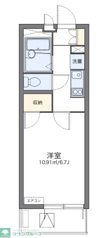 レオパレスグリーンフラットＦの物件間取画像