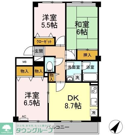 ベルエアーガーデンの物件間取画像