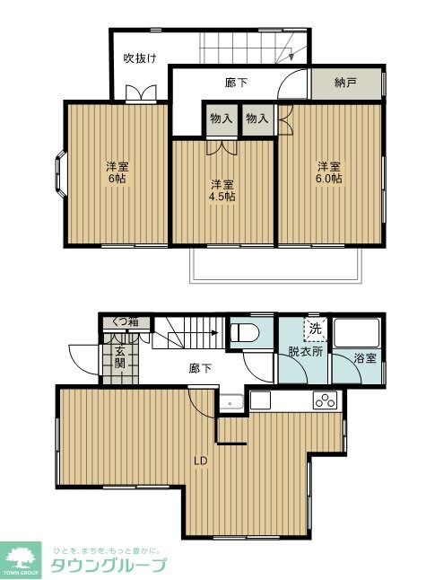 叶谷邸貸家の物件間取画像