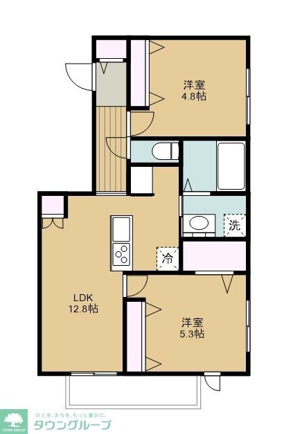 リーブル御幸町の物件間取画像