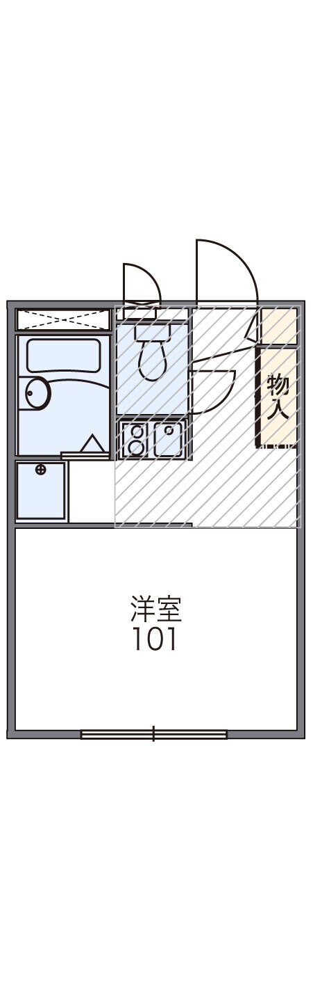 レオパレス中央の物件間取画像