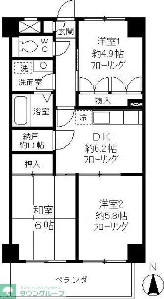 ＣＩＭＡプラザの物件間取画像