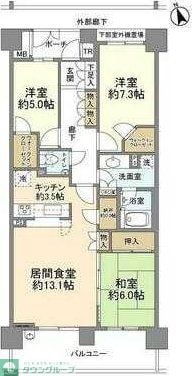 ル・クール八王子みなみ野の物件間取画像