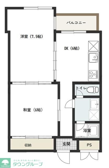 ピア与野本町の物件間取画像