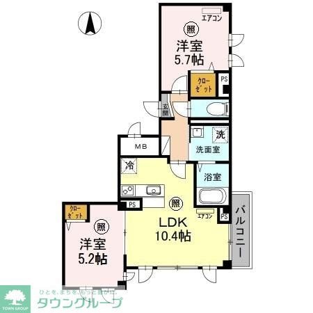 skye浦和仲町の物件間取画像