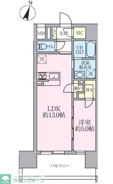 メルシーペール上落合の物件間取画像