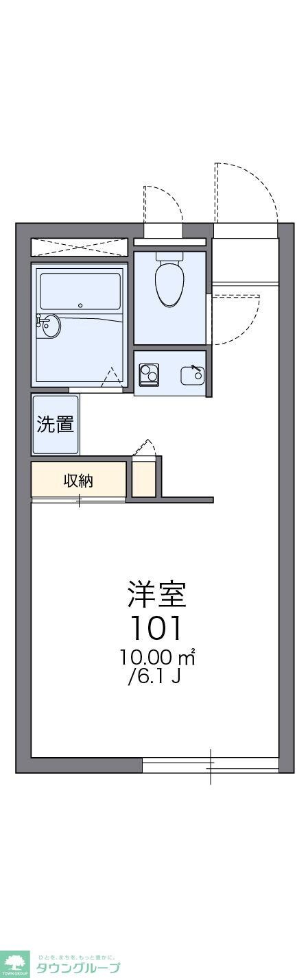 レオパレスアムールＡの物件間取画像