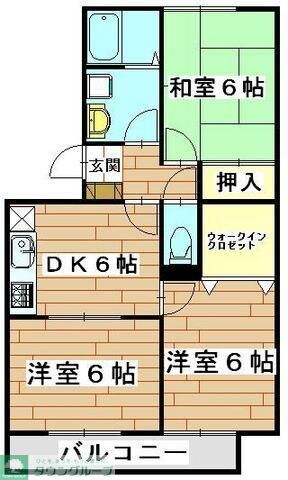 グリーンパーク堀之内の物件間取画像